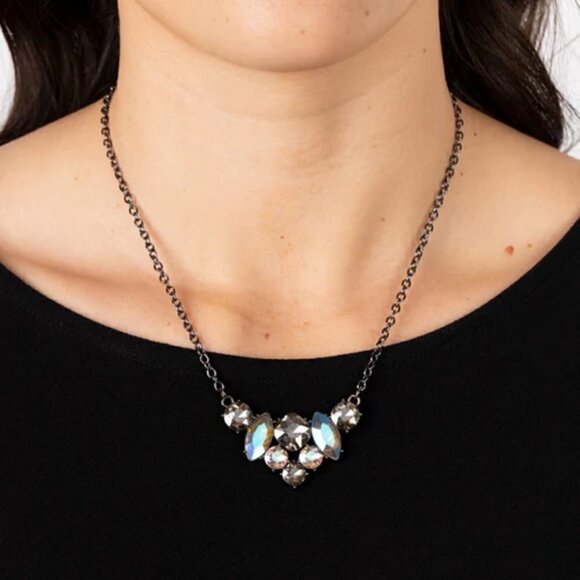 Lavishly Loaded Black Necklace - Picture 2 of 3